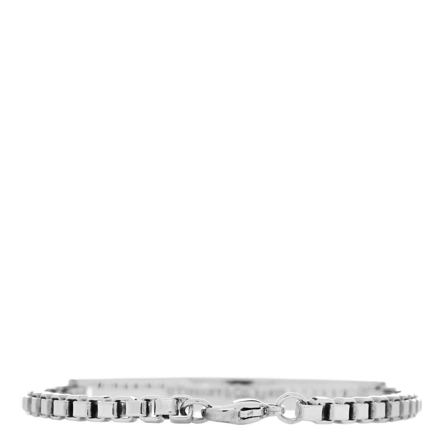 Tiffany Sterling Silver Venetian Link ID Bracelet 3 of 5