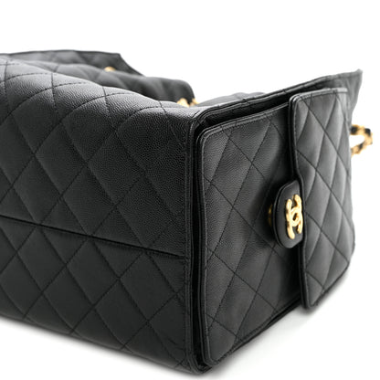 Chanel Caviar Quilted Medium Chanel 25 Handbag Black 11 of 12