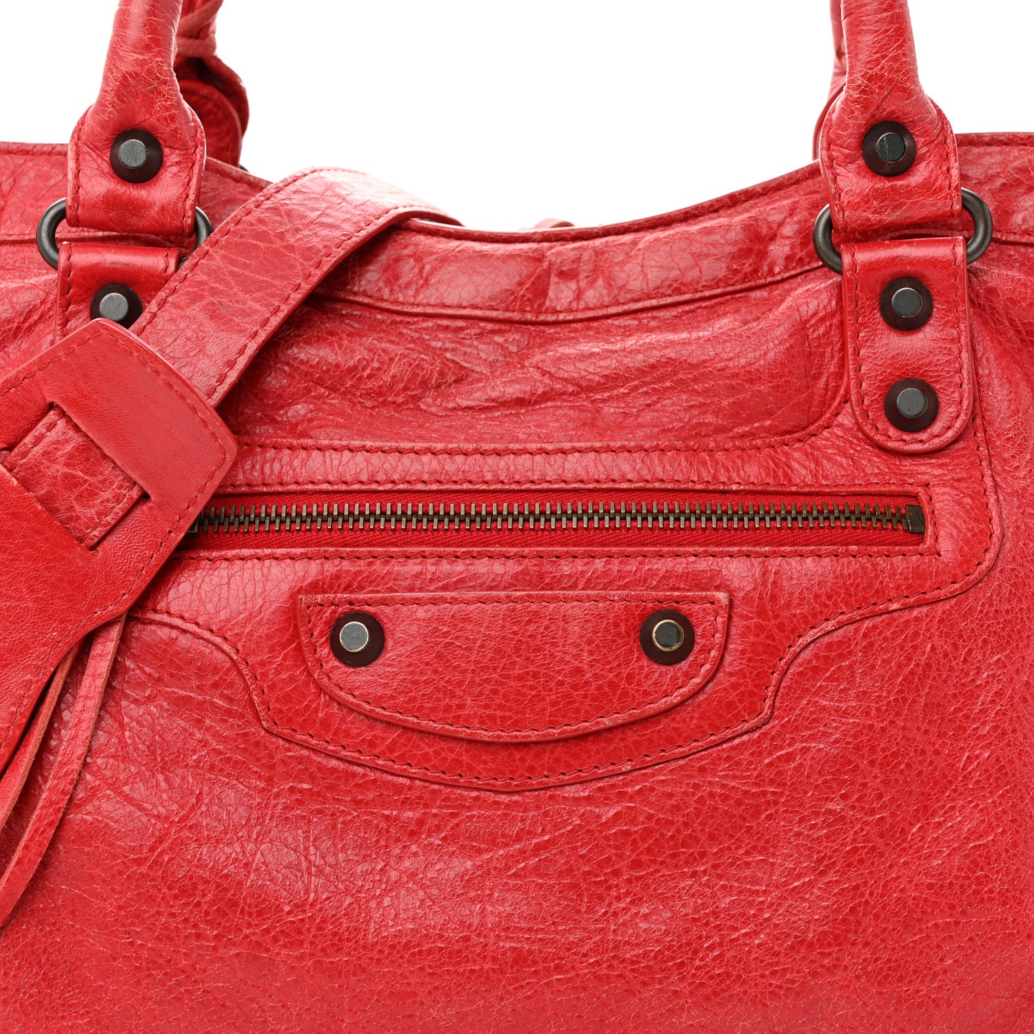 Balenciaga Agneau Classic Hardware City Rouge Cardinal 8 of 23