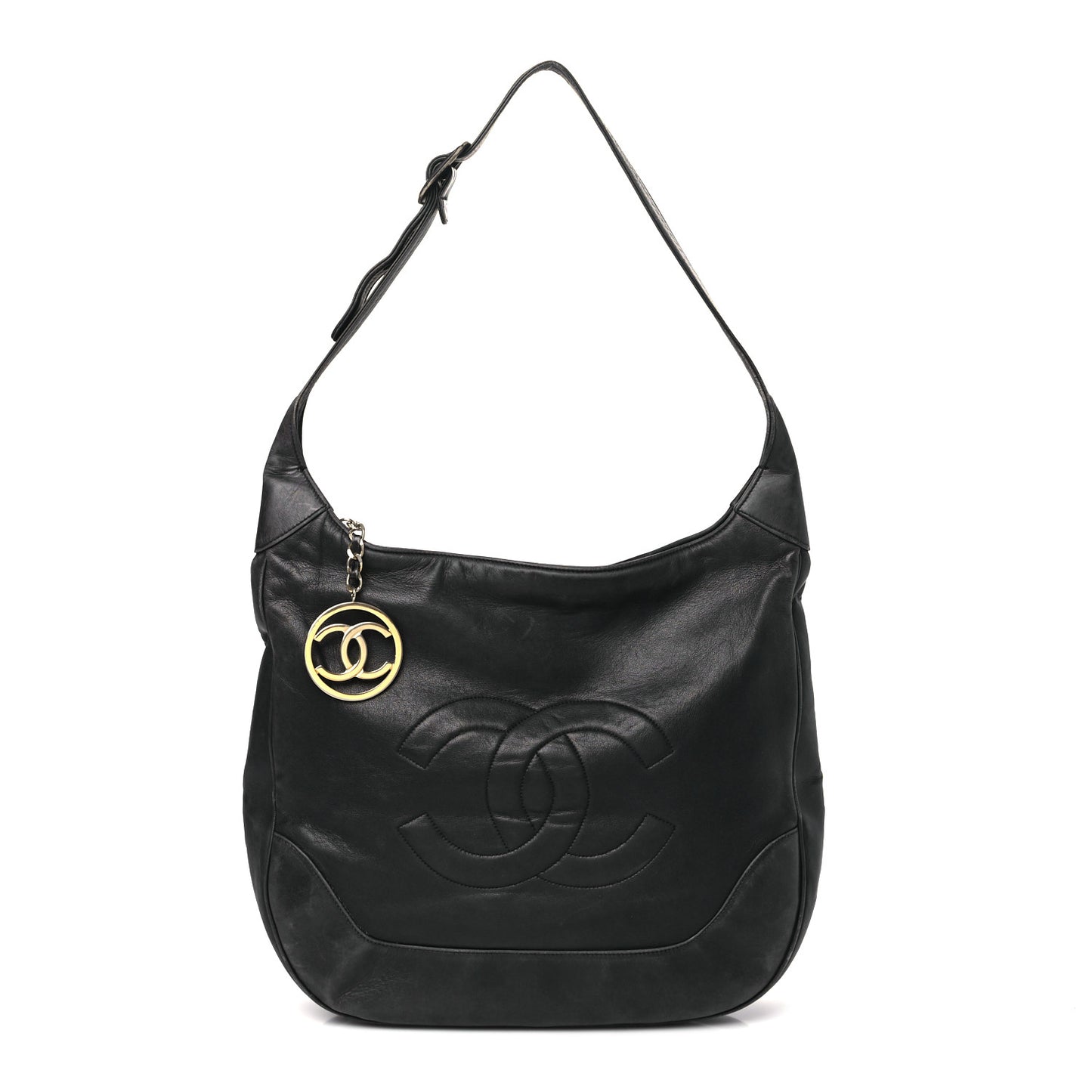 Calfskin CC Hobo Black