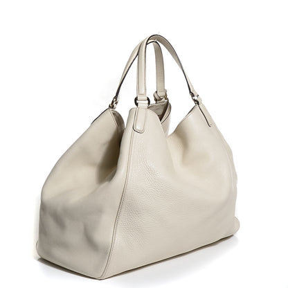 Gucci Pebbled Calfskin Large Soho Shoulder Bag Off White 3 of 7
