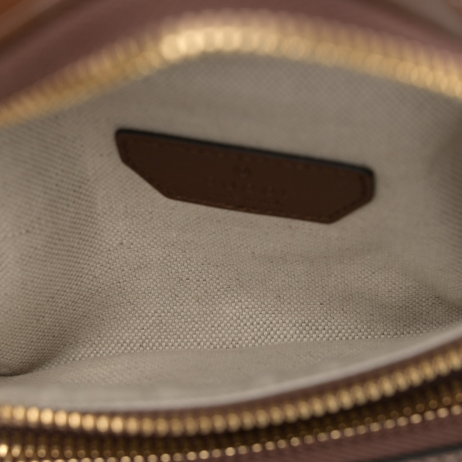 Gucci GG Supreme Monogram Textured Calfskin Retro Interlocking G Belt Bag Beige Ebony Brown Sugar 5 of 9