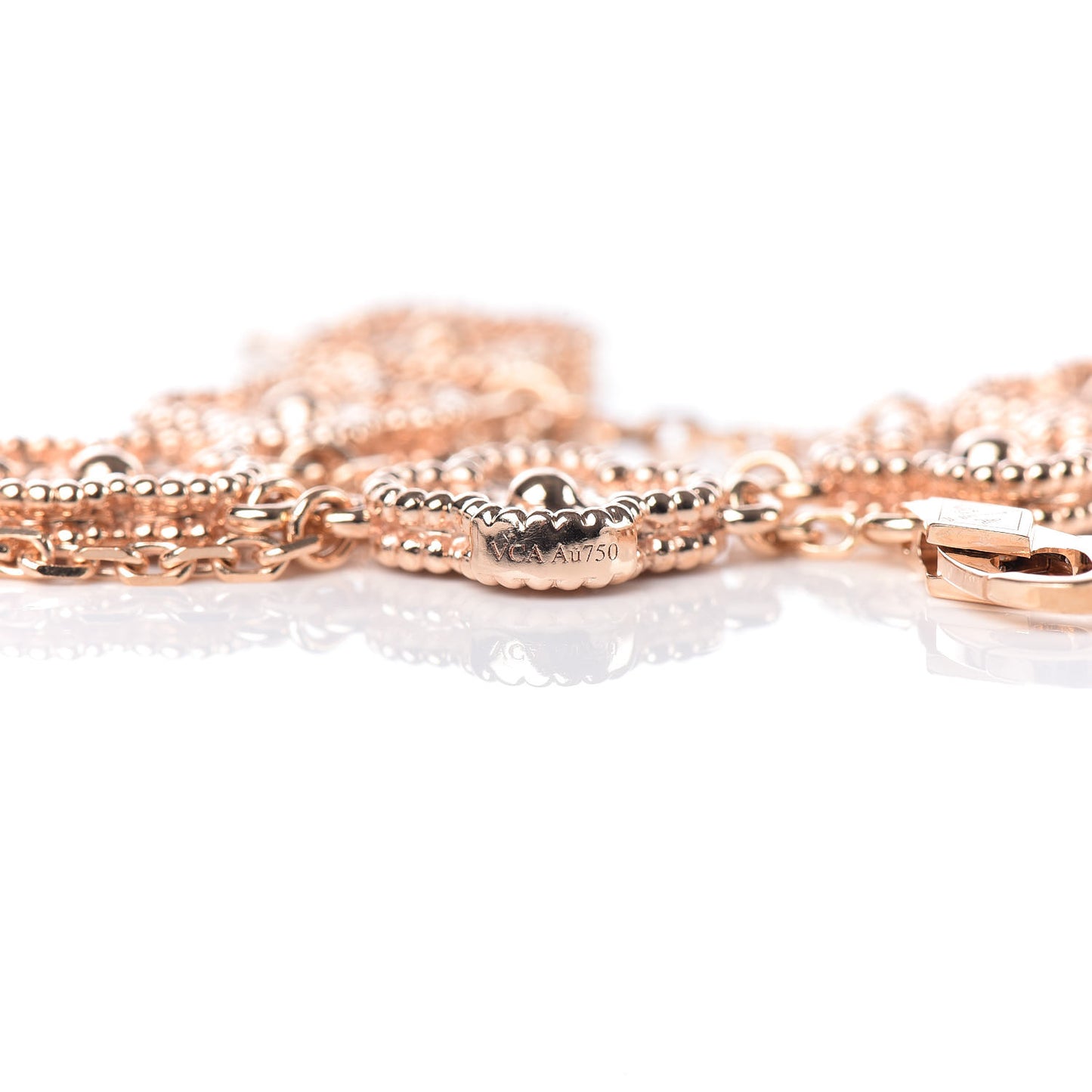 18K Rose Gold 6 Motifs Sweet Alhambra Bracelet