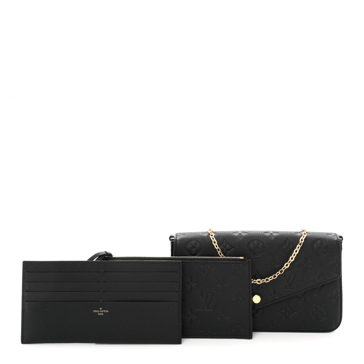 Empreinte Pochette Felicie Chain Wallet Black