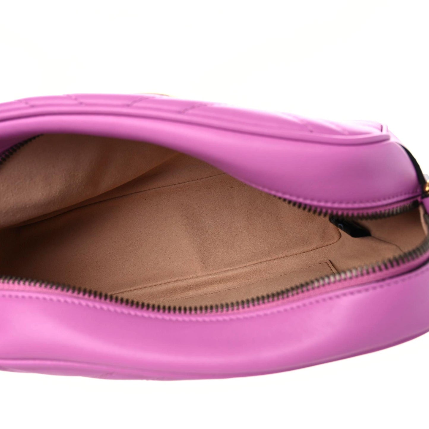 Calfskin Matelasse Small GG Marmont Chain Shoulder Bag Candy Mousse