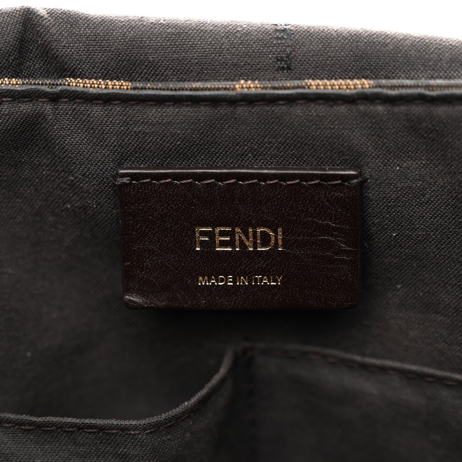 Fendi Zucca Vitello Artic Messenger Bag Tobacco Castagna 6 of 14