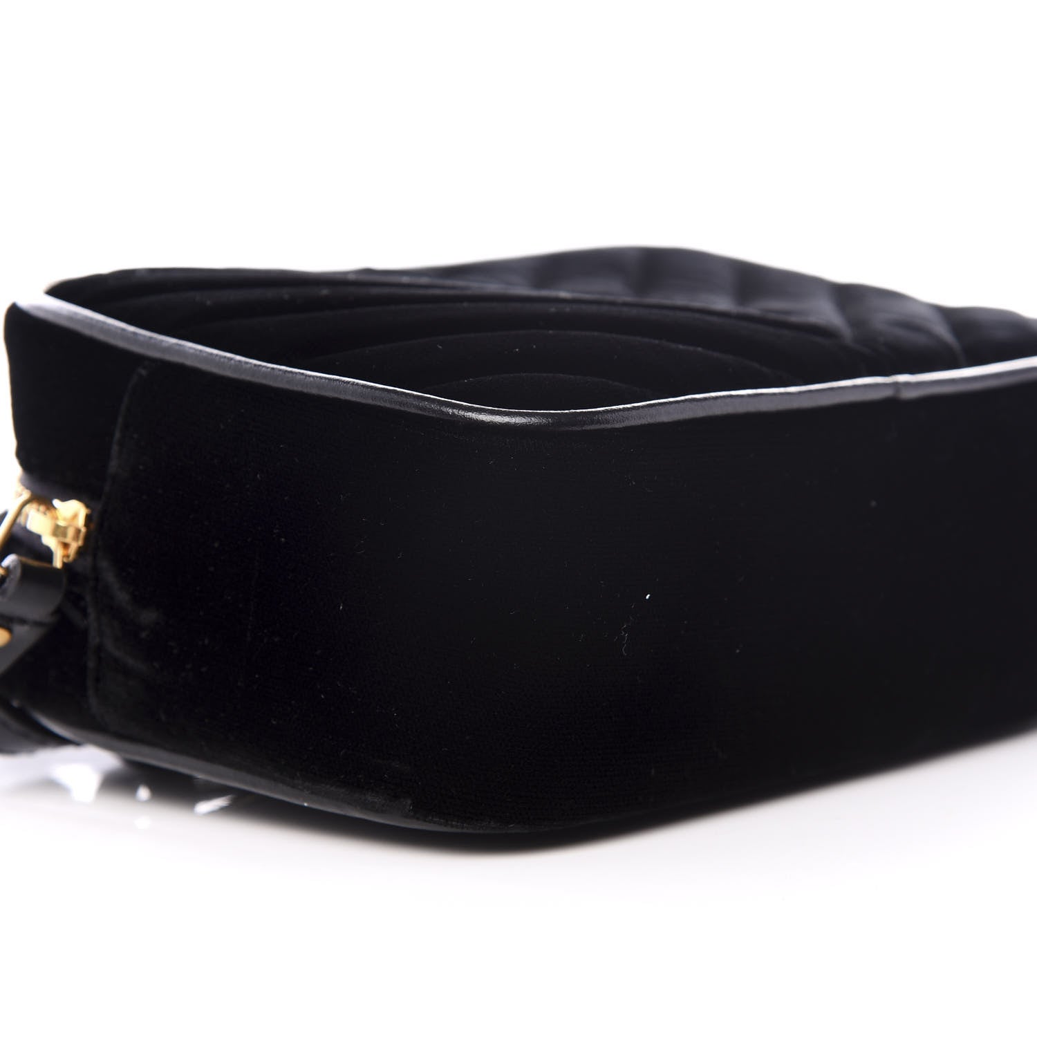 Saint Laurent Velour Matelasse Monogram Lou Belt Bag Black 6 of 8