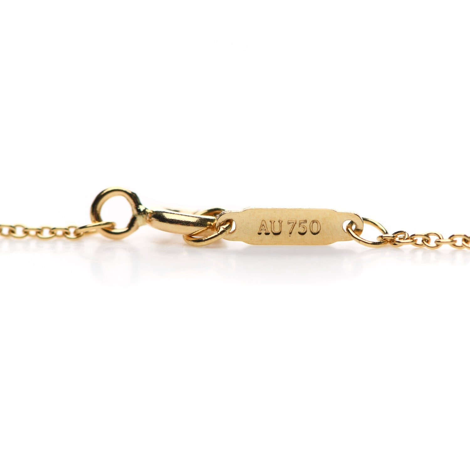 Tiffany 18K Yellow Gold Bear Hug Charm Necklace 4 of 7