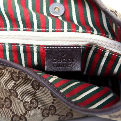 Gucci Monogram Medium New Britt Hobo Dark Brown 8 of 11