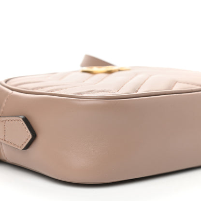Gucci Calfskin Matelasse Mini GG Marmont Chain Shoulder Bag Porcelain Rose 9 of 10