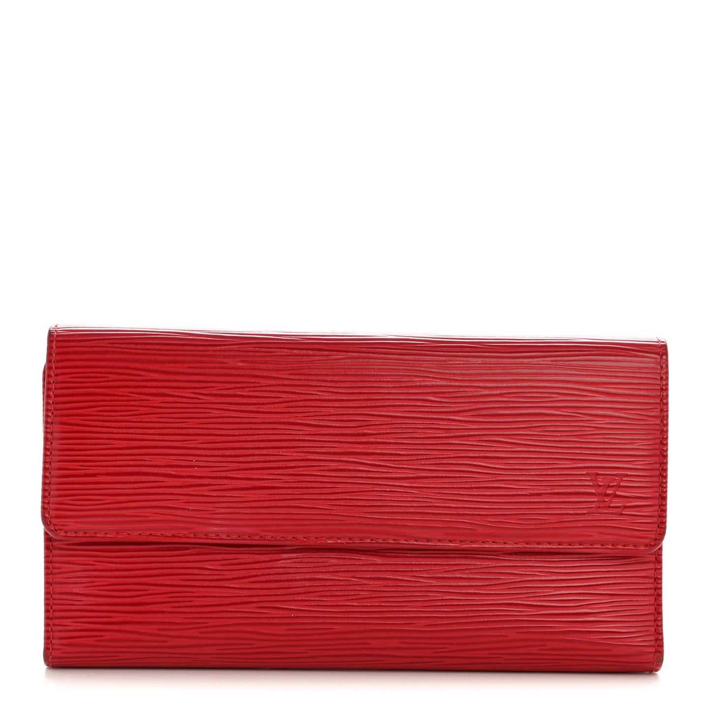 Epi Porte Tresor International Wallet Castillan Red