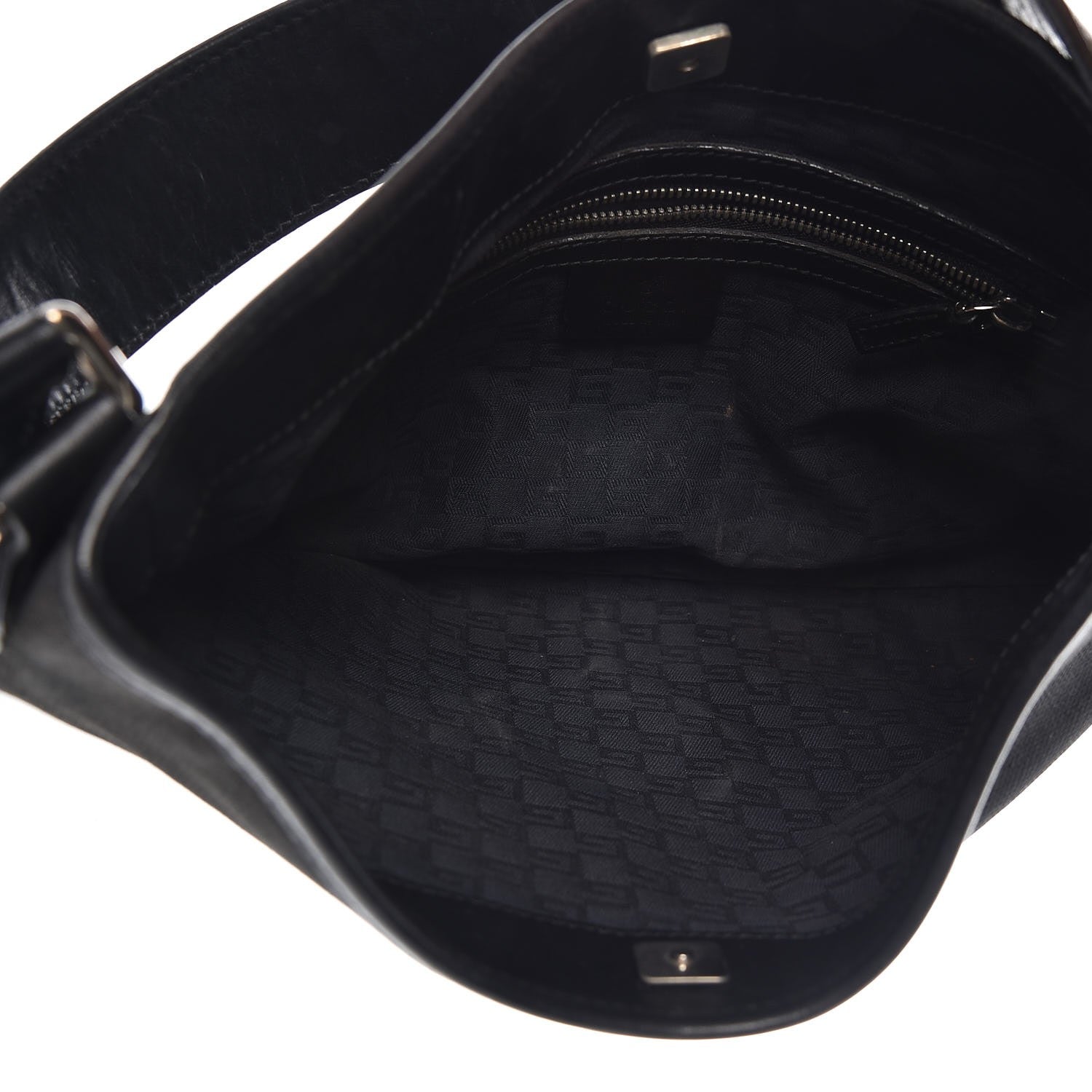 Gucci Canvas GG Reins Shoulder Bag Black 5 of 14