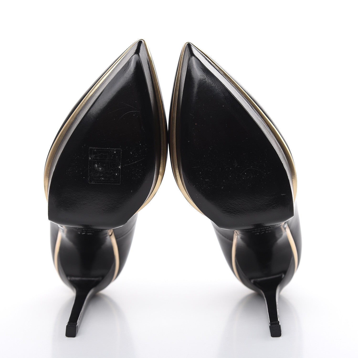 Saint Laurent Calfskin Classic Janis Pumps 37.5 Black 5 of 12