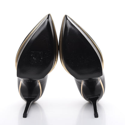 Saint Laurent Calfskin Classic Janis Pumps 37.5 Black 5 of 12