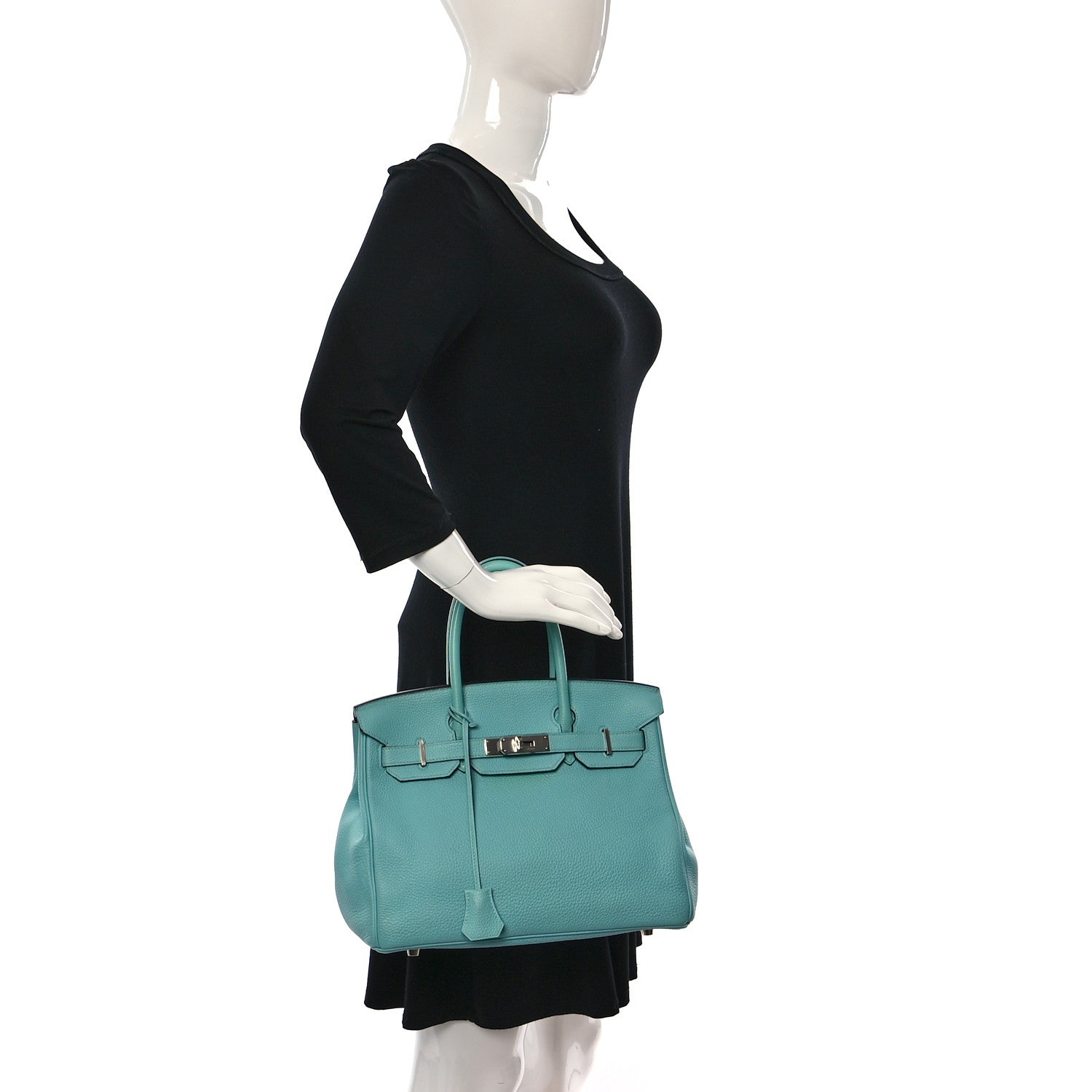 Hermes Togo Birkin 30 Bleu Atoll 2 of 20