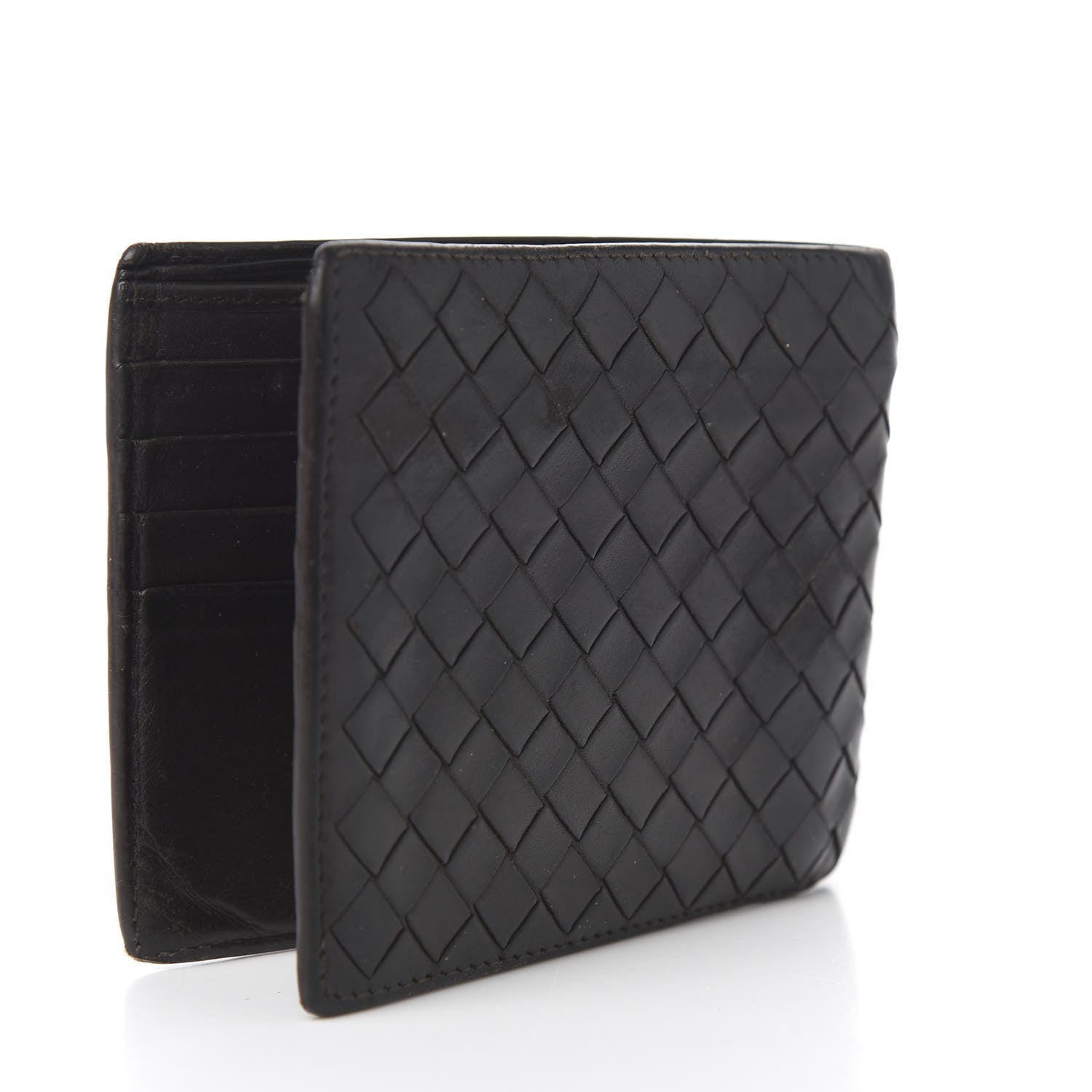 Bottega Veneta Nappa Intrecciato Bi-Fold Wallet Ebano 2 of 7