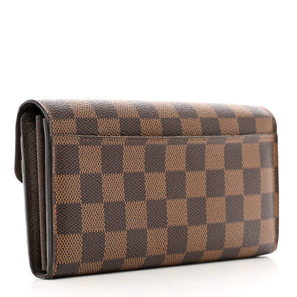 Louis Vuitton Damier Ebene Sarah Wallet NM 3 of 8