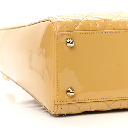 Christian Dior Patent Cannage Large Lady Dior Beige 9 of 10