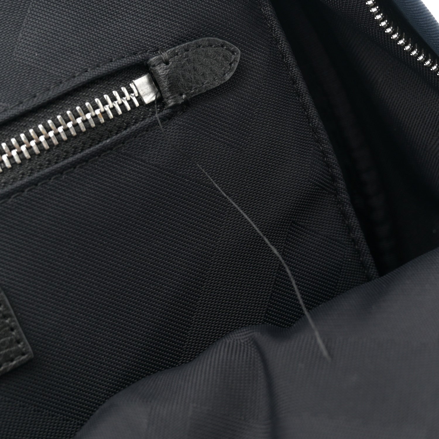 Burberry Nylon Check Print Abbeydale Simple Backpack Navy 11 of 14