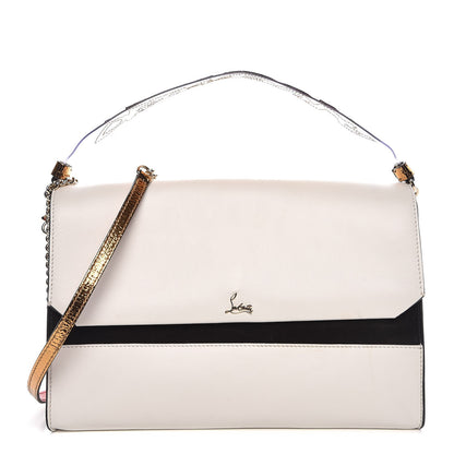 Christian Louboutin Calfskin Broken Glass Loubiblues Disikroul Satchel Latte Bronze 1 of 11