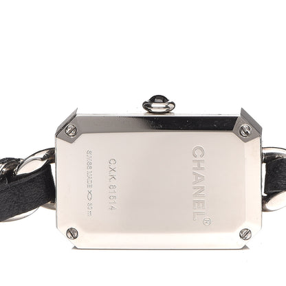Chanel Stainless Steel Lambskin 16mm Premiere Rock Triple Row Quartz Watch Black 5 of 6