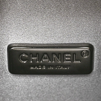Chanel Metallic Goatskin Lait de Coco Milk Carton Bag Silver 6 of 10