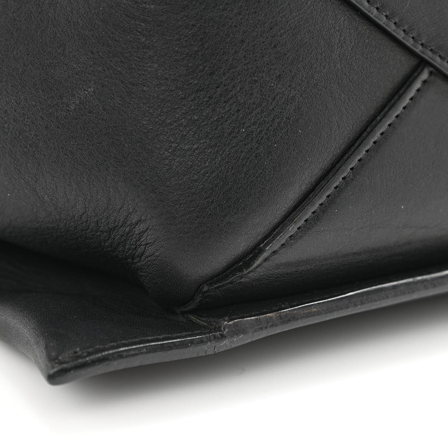 Celine Baby Grained Calfskin Medium Tri-Fold Bag Black 18 of 18