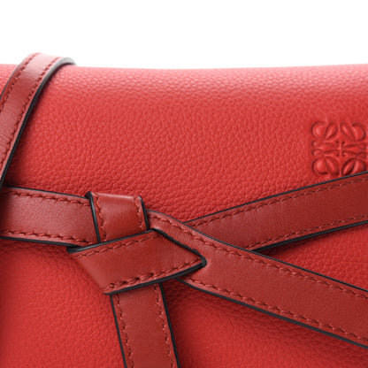Loewe Grained Calfskin Mini Gate Crossbody Bag Scarlet Burnt Red 10 of 10