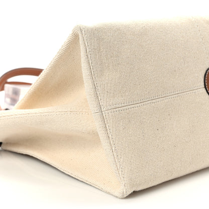 Loewe Canvas Calfskin Small Cushion Tote Beige 8 of 9