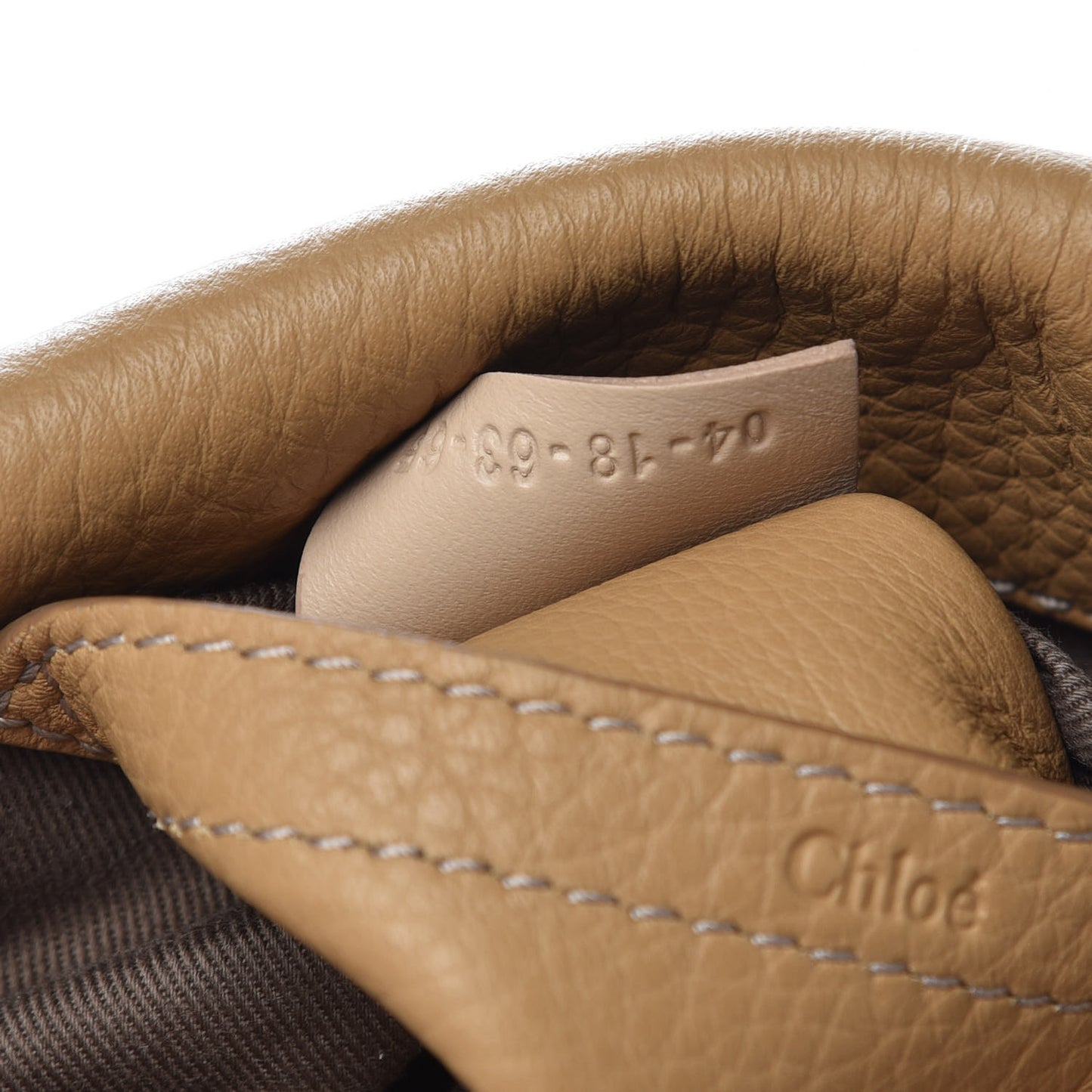 Calfskin Medium Marcie Round Crossbody Bag Milky Coffee