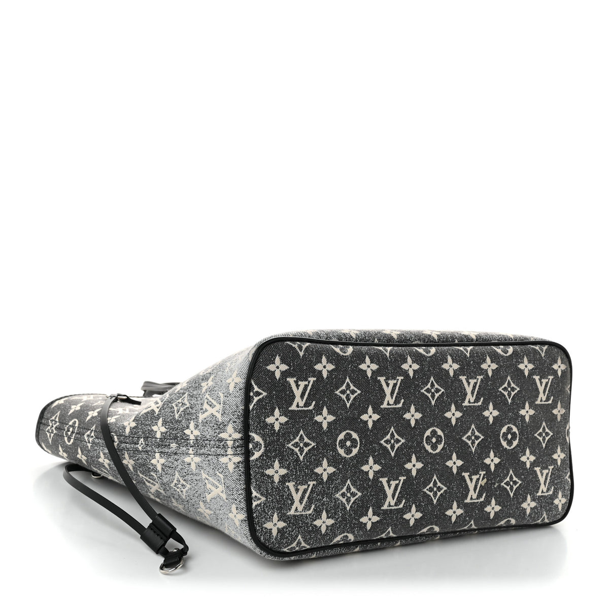 Denim Monogram Jacquard Neverfull MM Grey