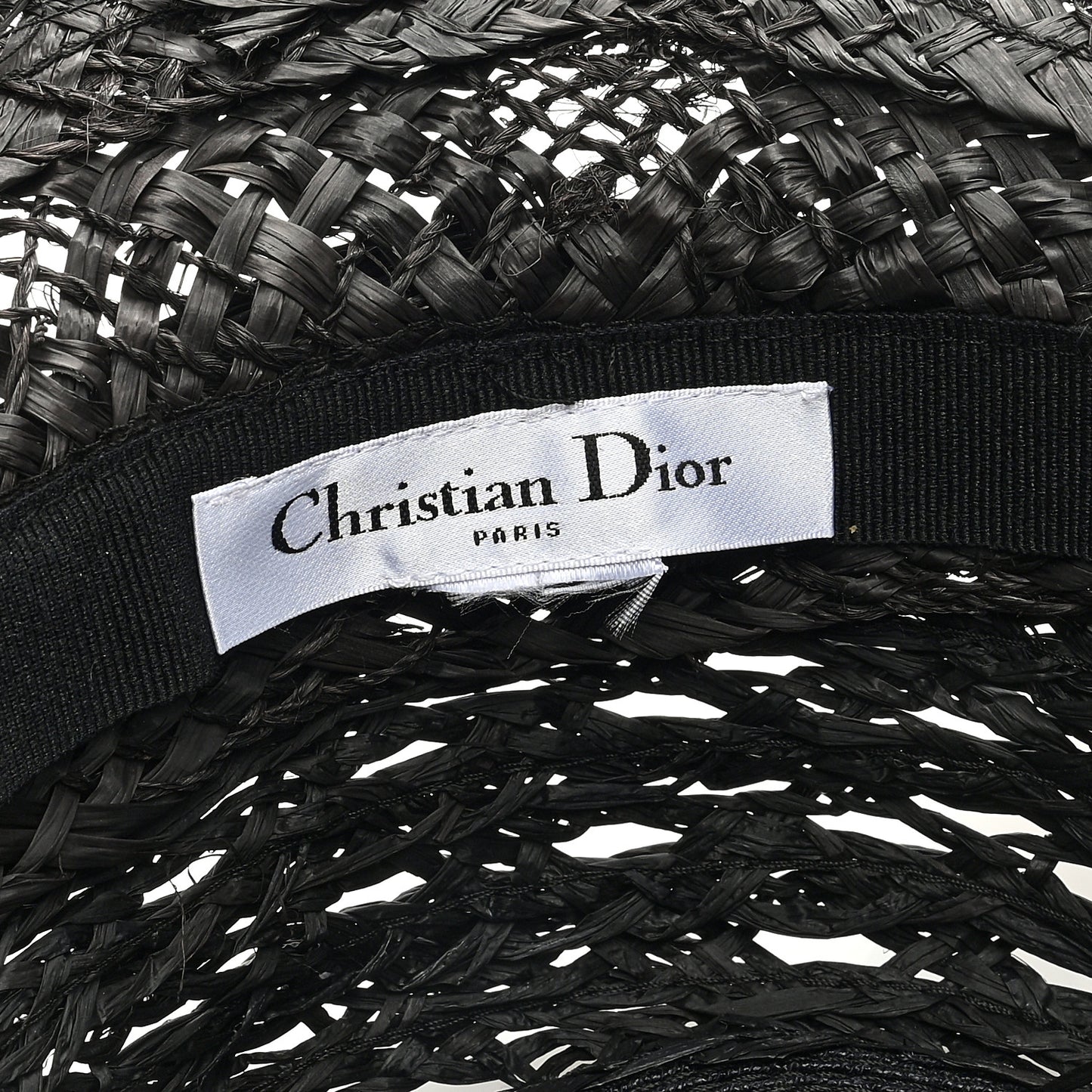 Straw Beach Hat 58 Black