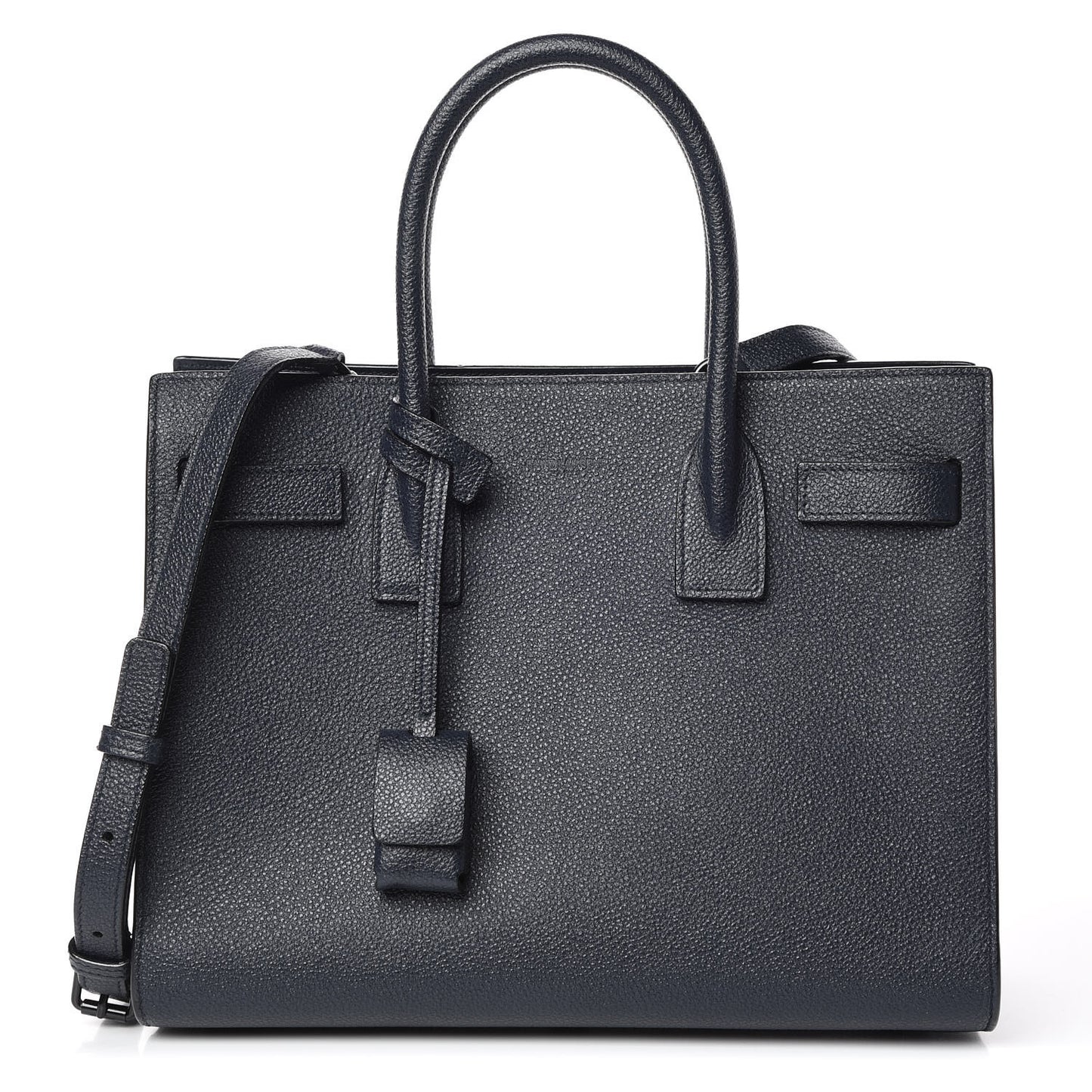 Grained Calfskin Baby Sac De Jour Marine