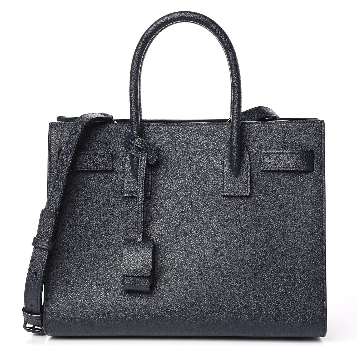 Saint Laurent Grained Calfskin Baby Sac De Jour Marine 1 of 10