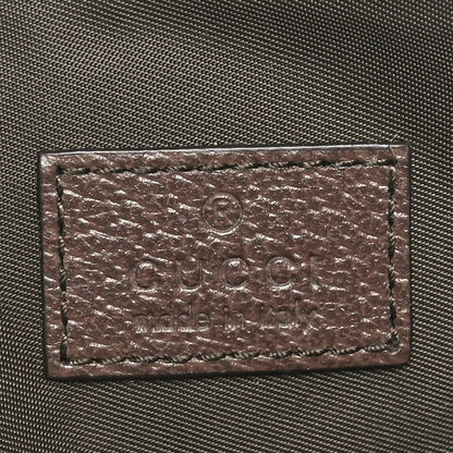 Gucci GG Supreme Monogram Textured Calfskin Web Medium Ophidia Cosmetic Case Beige Ebony New Acero 6 of 11