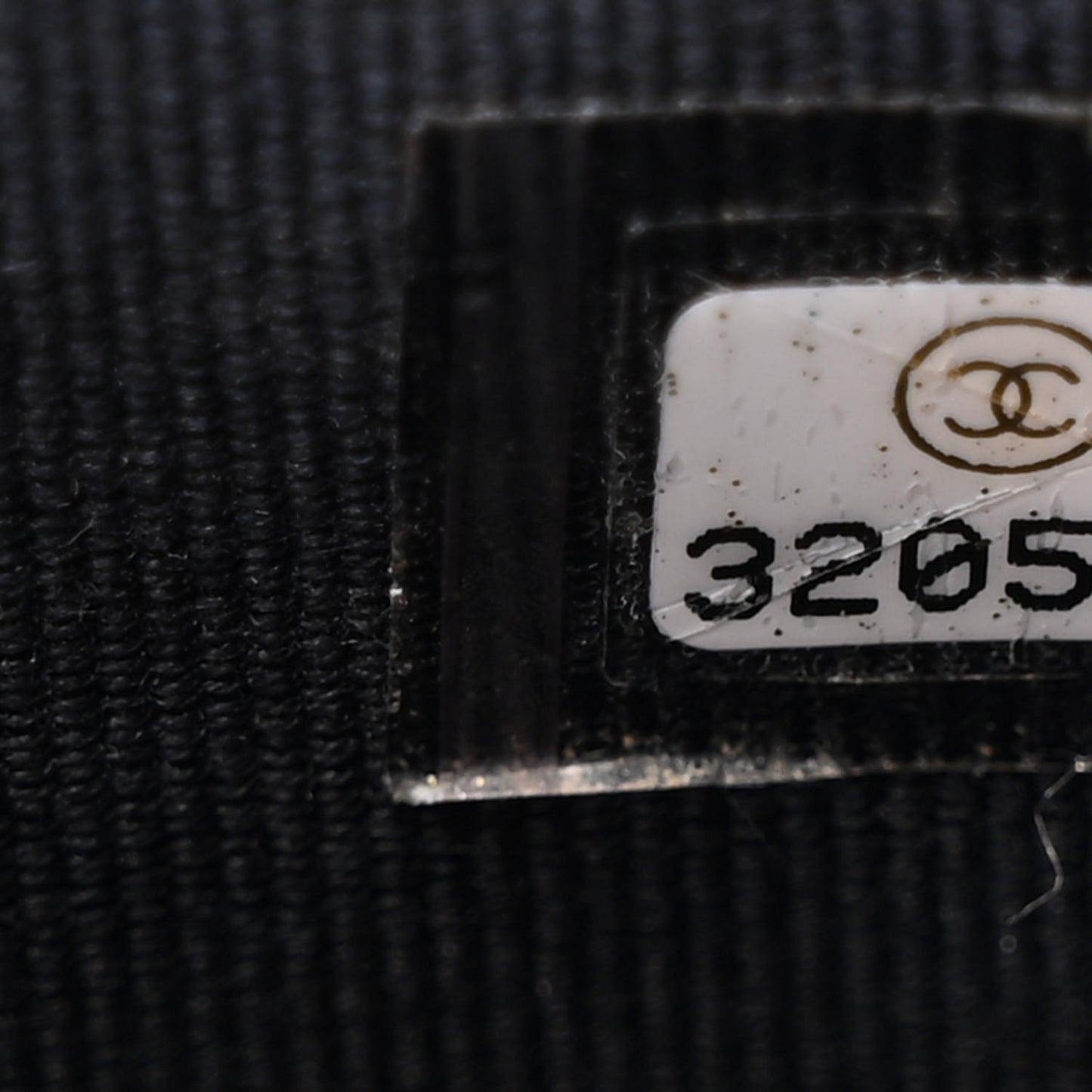 Tweed Diamond Threaded CC Pearl Crush Mini Vanity Case With Chain Black Multicolor