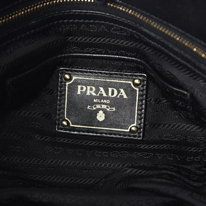 Prada Nappa Gaufre Tote Black 6 of 9