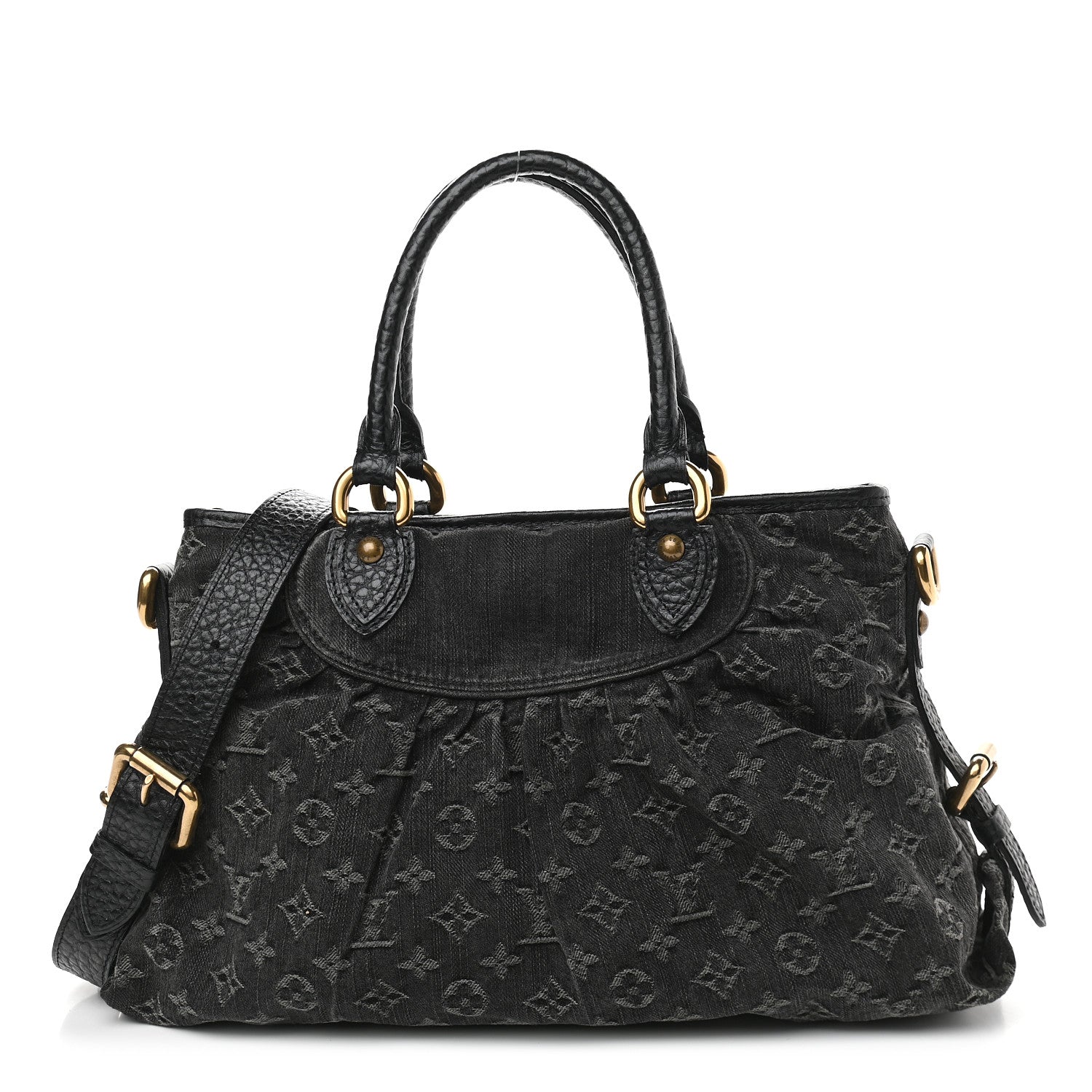 Louis Vuitton Denim Neo Cabby MM Black 1 of 10