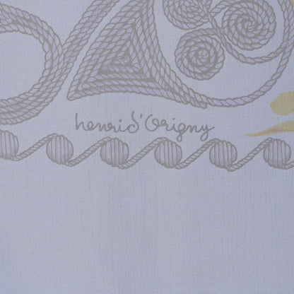 Hermes Silk Mousseline Arabesque Scarf 140 6 of 8