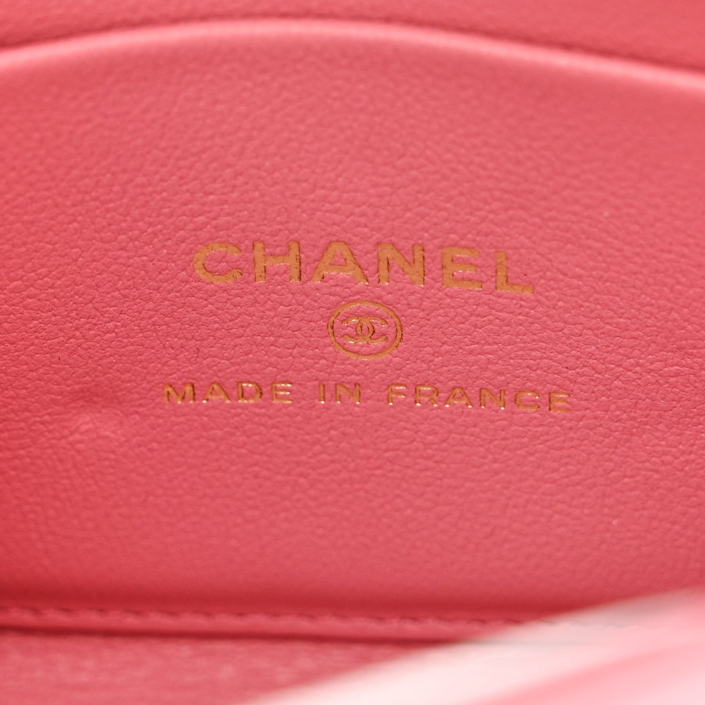 Lambskin Quilted Top Handle Clutch With Chain Pink