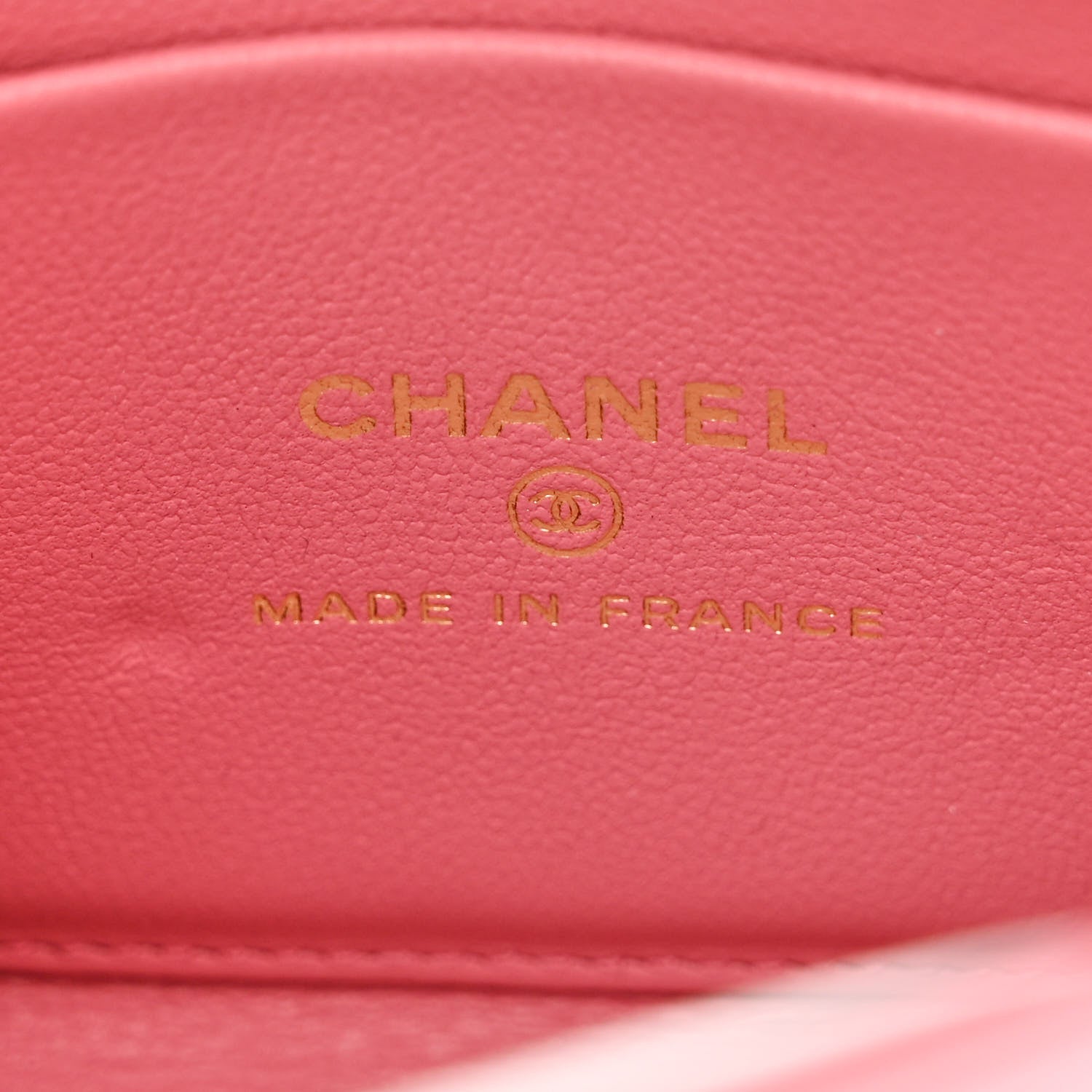 Chanel Lambskin Quilted Top Handle Clutch With Chain Pink 6 of 11