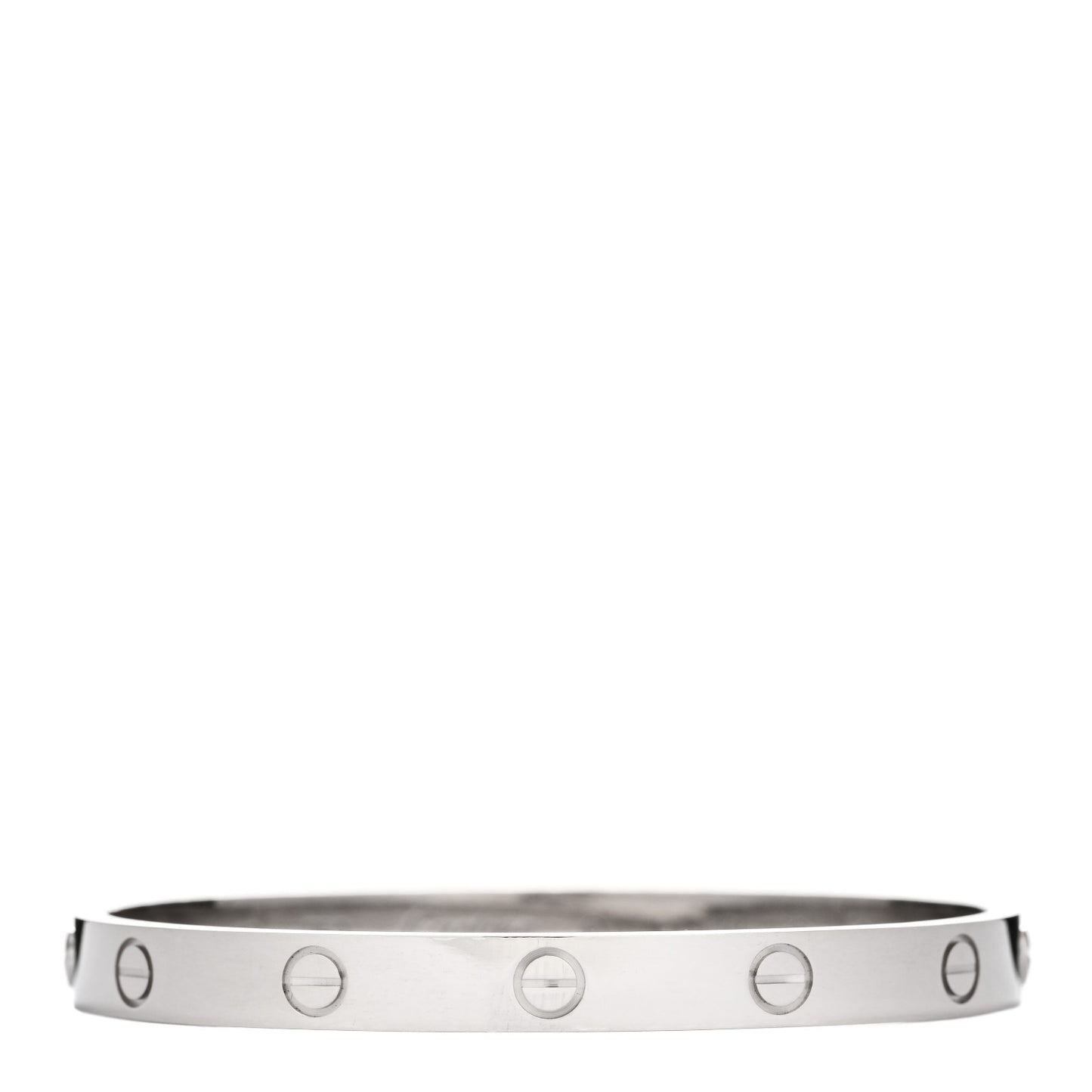 18K White Gold LOVE Bracelet 17