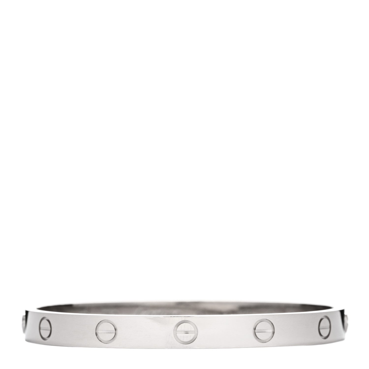 Cartier 18K White Gold LOVE Bracelet 17 1 of 5