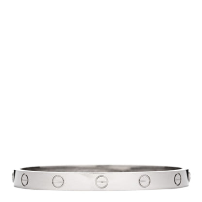 Cartier 18K White Gold LOVE Bracelet 17 1 of 5