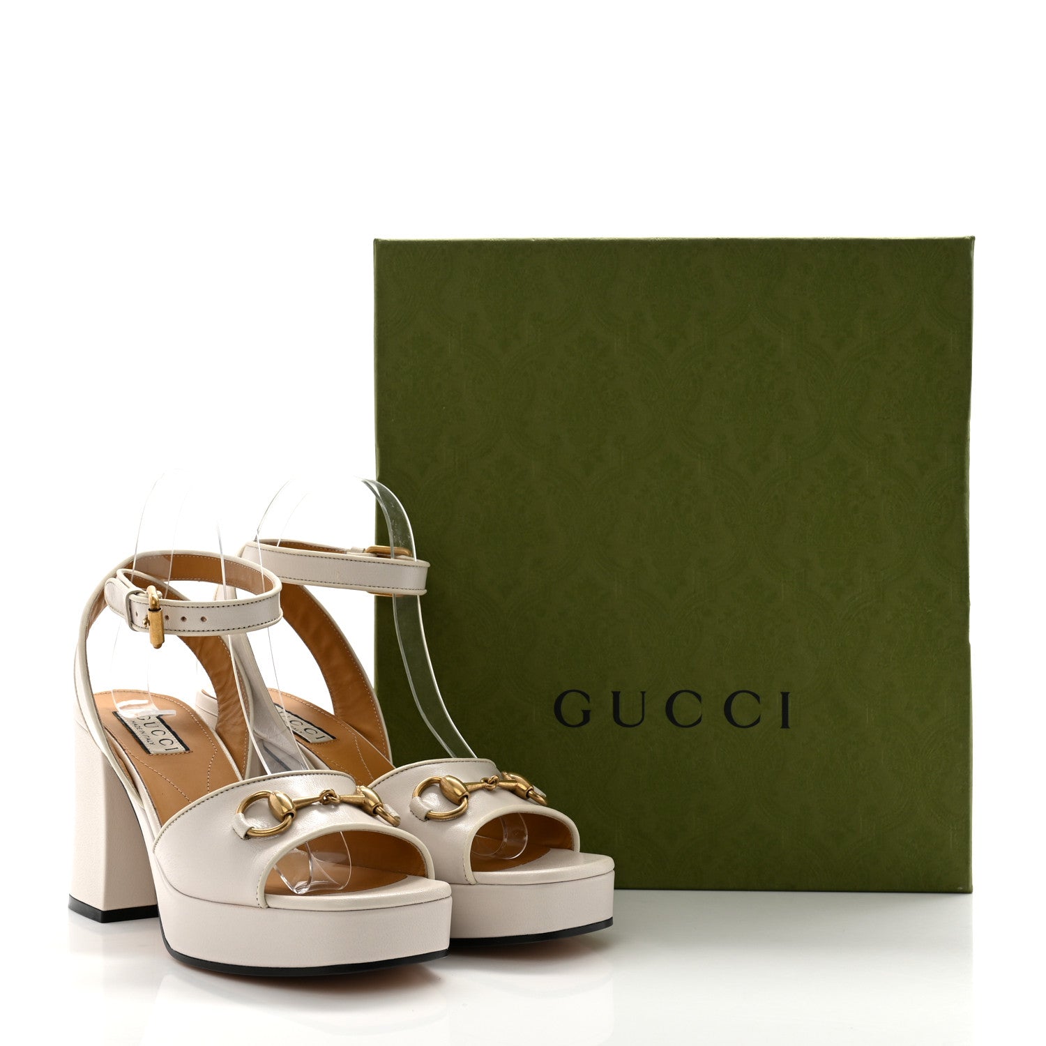 Gucci Quentin Granada Kid Horsebit 25/60mm Platform Sandals 37.5