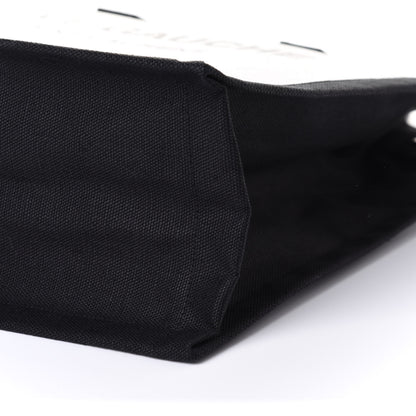 Saint Laurent Linen Calfskin Rive Gauche North South Tote White Black 12 of 13