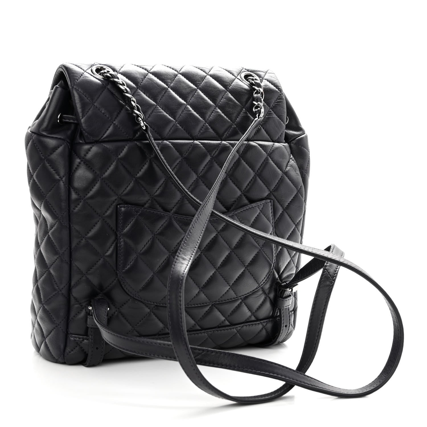 Chanel Calfskin Quilted Large Urban Spirit Backpack Dark Purple 3 of 12