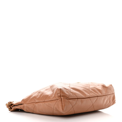 Chanel Shiny Calfskin Quilted Small Chanel 22 Camel 5 of 11