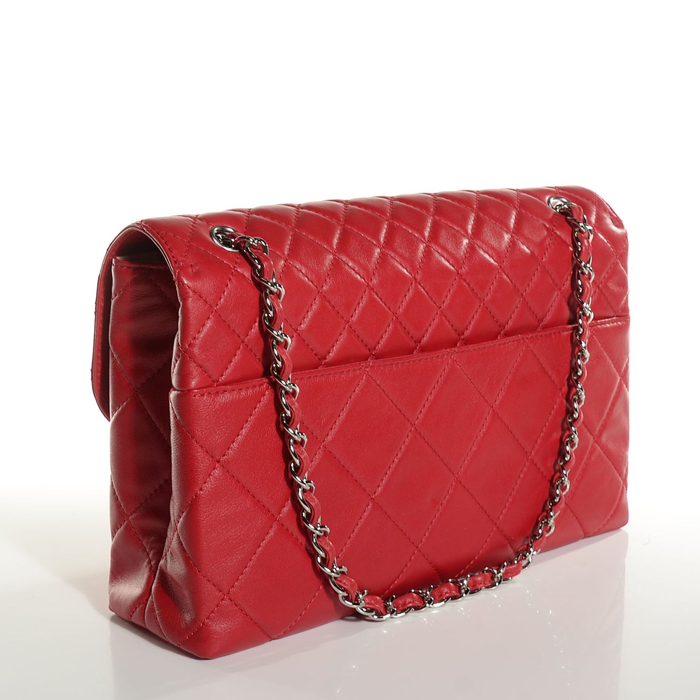 Calfskin Quilted In The Business Flap Red