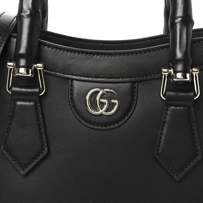 Gucci Sweetbread Calfskin Medium Diana Tote Bag Black 8 of 10
